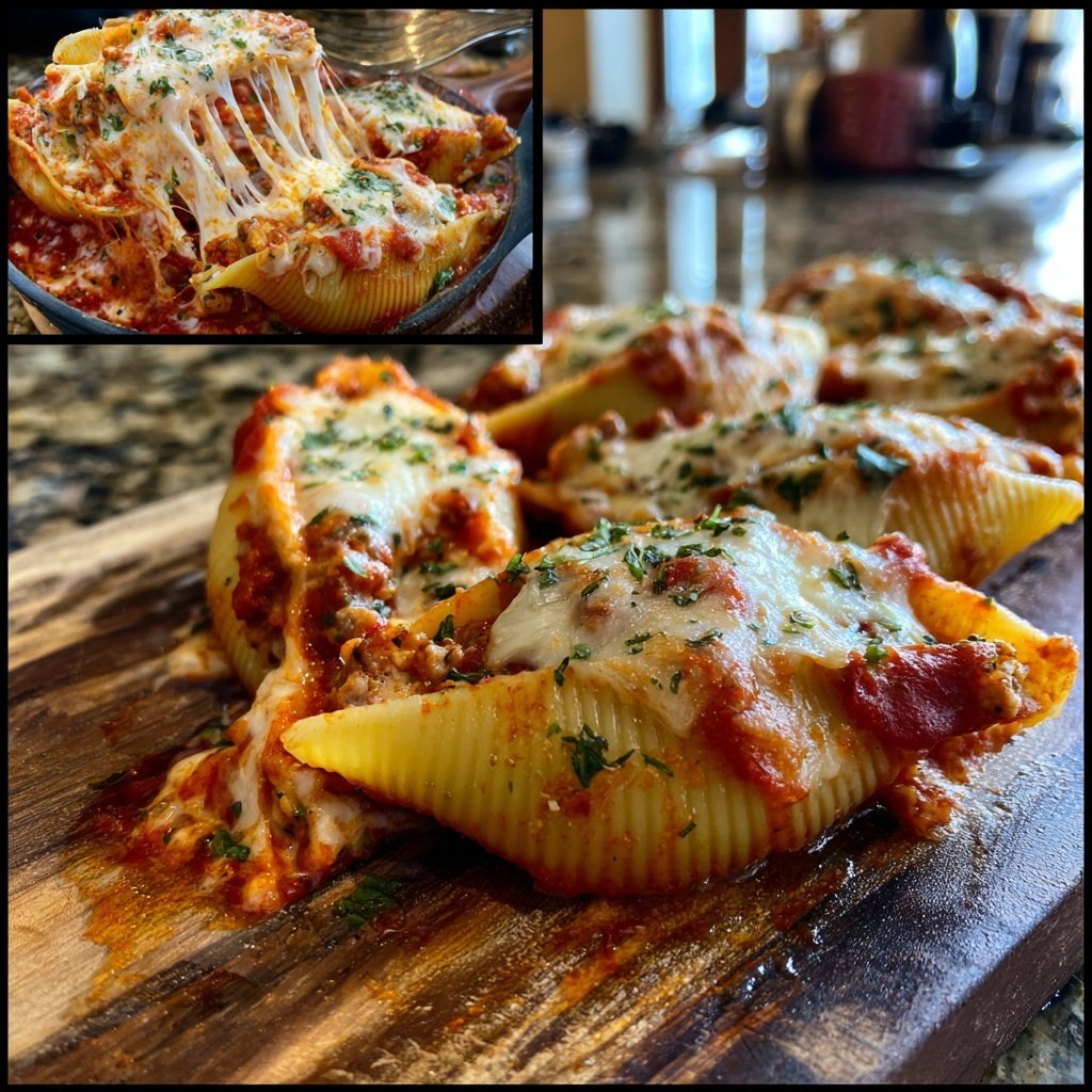 Ground Beef Stuffed Shells