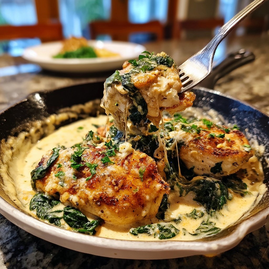 Creamy Garlic Parmesan Chicken Skillet