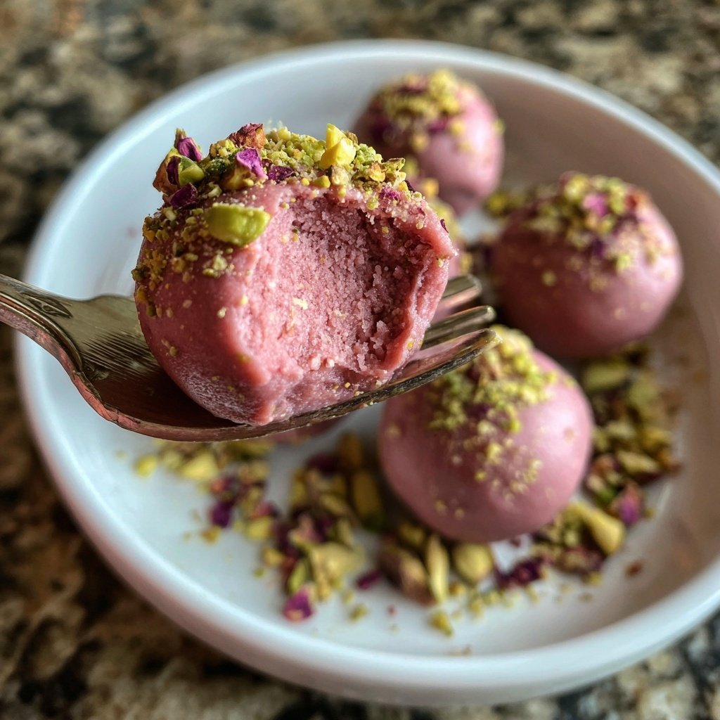 Rose Flavored Chocolate Truffles