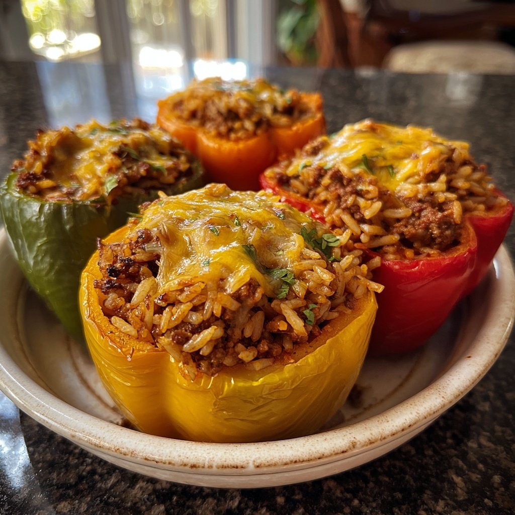 Ground Beef Stuffed Peppers