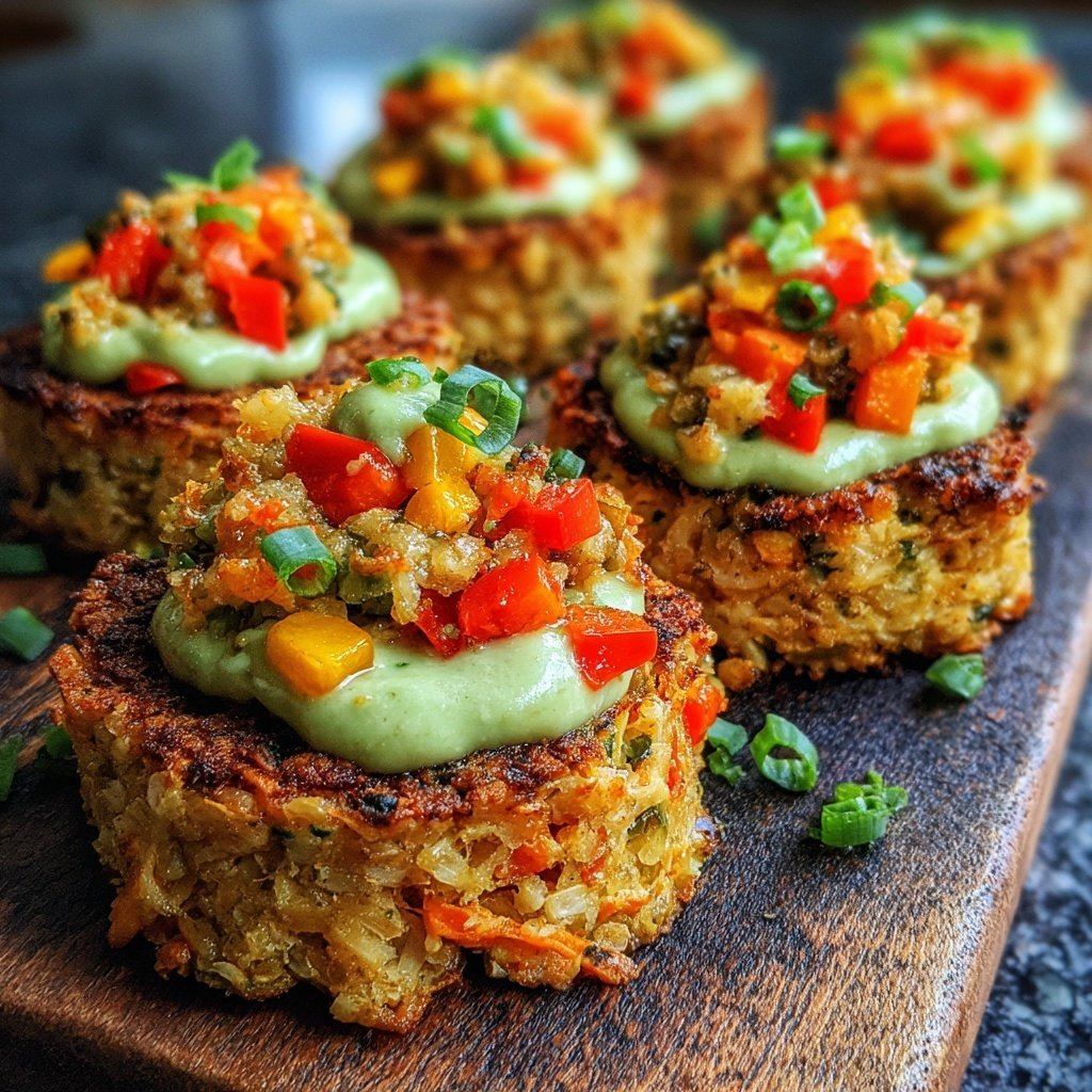 Baked Veggie Rice Cakes