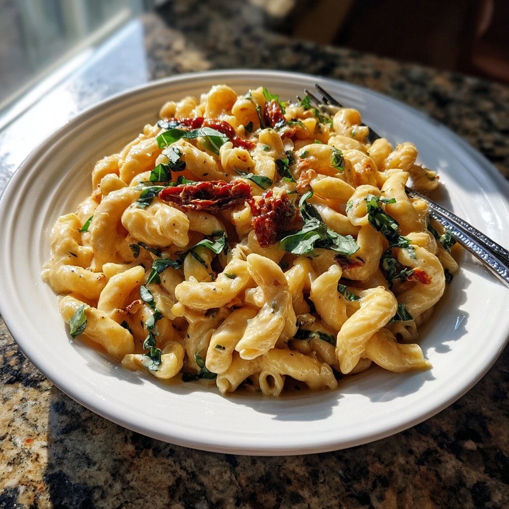 Creamy Sun Dried Tomato Pasta