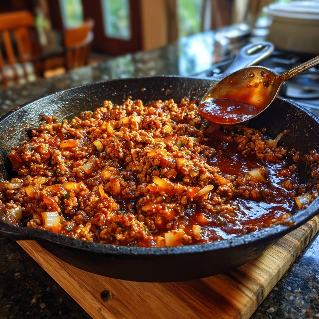 Ground Turkey Sloppy Joe Skillet