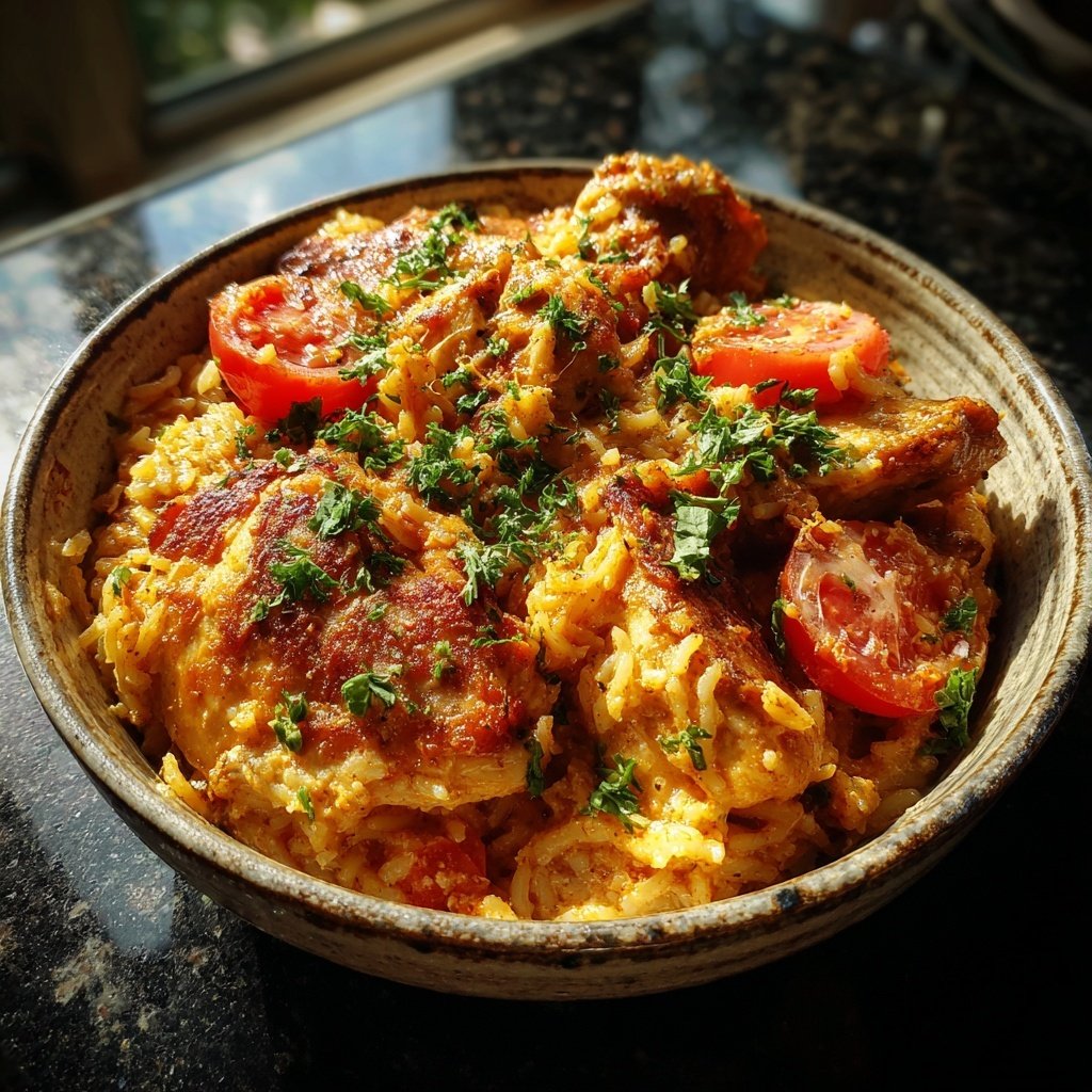 Creamy Tomato Chicken Rice