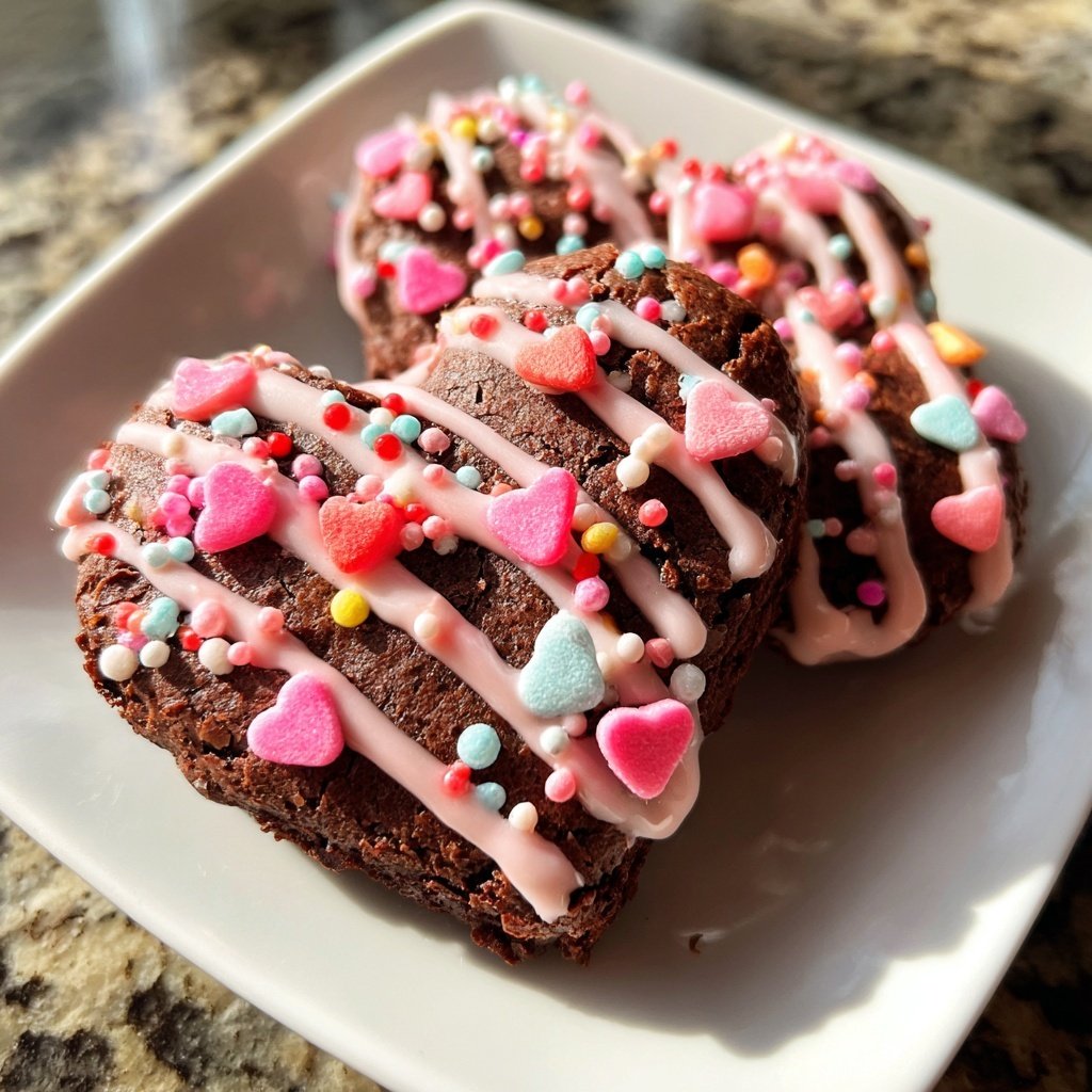 Valentines Treats Mini Brownie Hearts