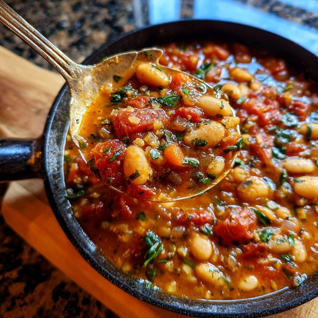 Mediterranean White Bean Tomato Stew