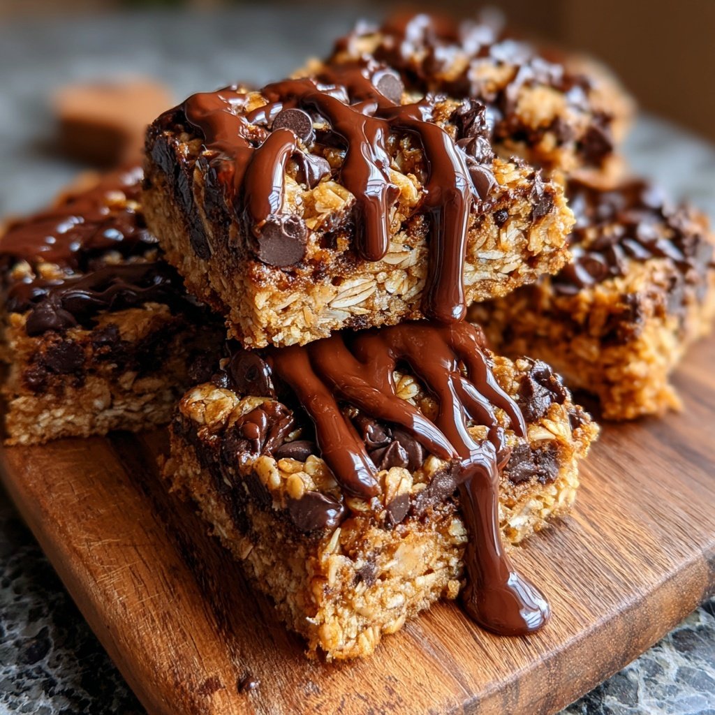 Super Bowl Desserts Chocolate Oat Bars