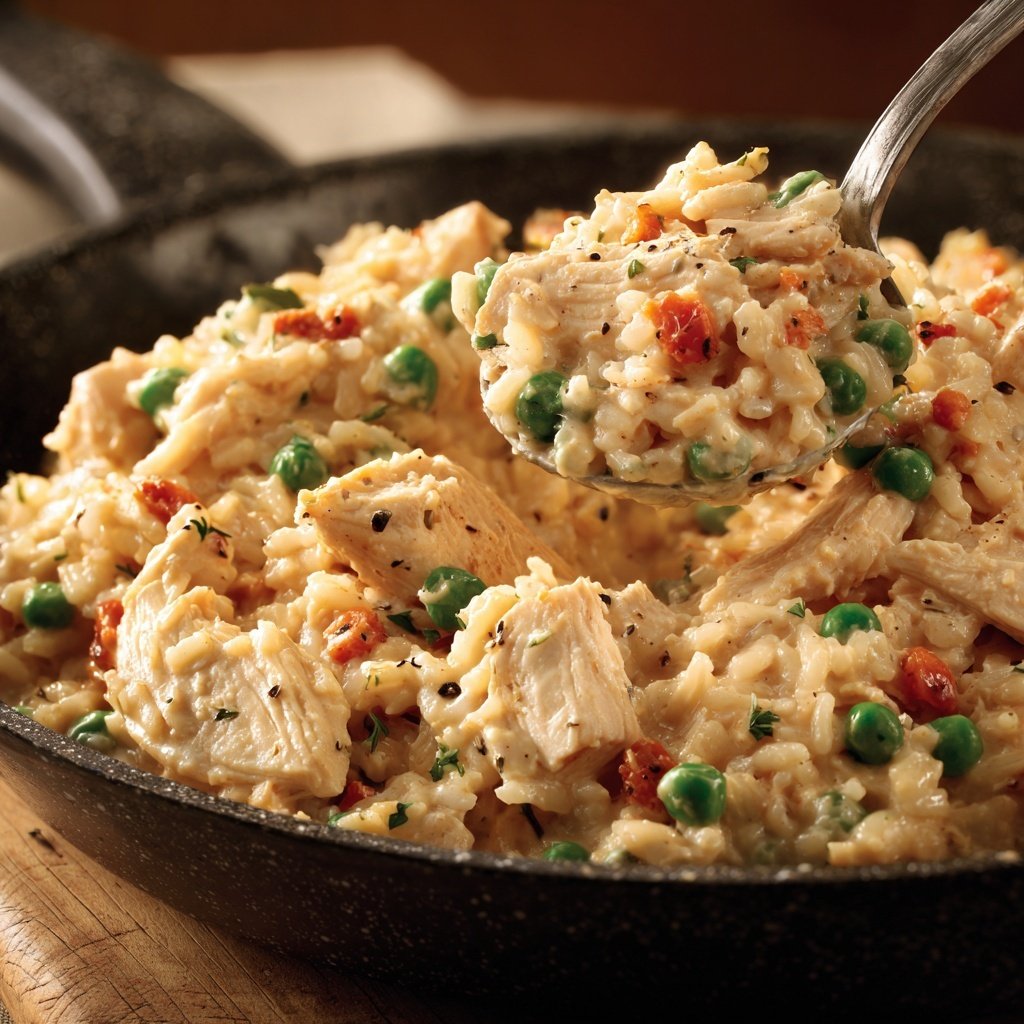 One Pot Creamy Chicken Rice