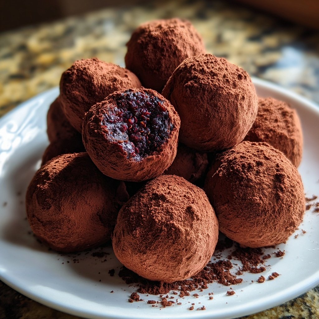 Chocolate Raspberry Truffles